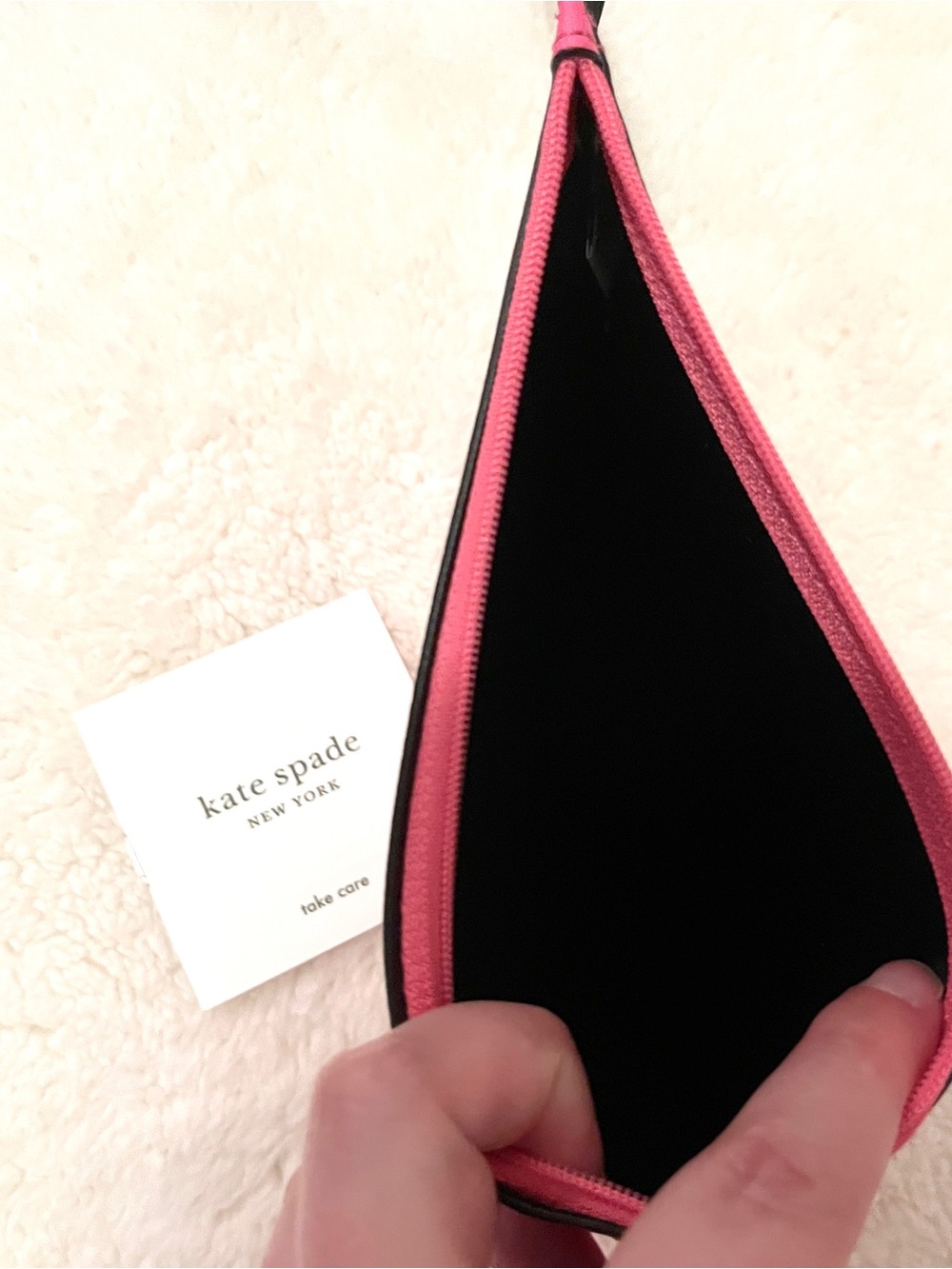 kate spade Pink Floral Tote with Hot Pink Pouch - Picture 7 of 9